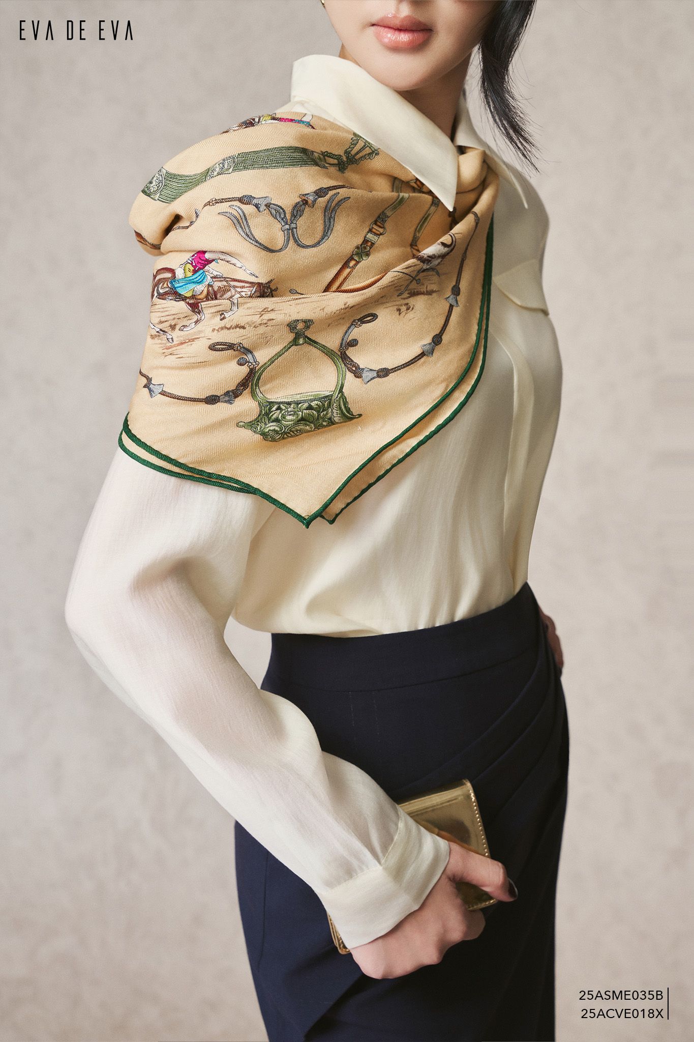  Chân váy Midi, Dáng ôm 25ACVE018X 