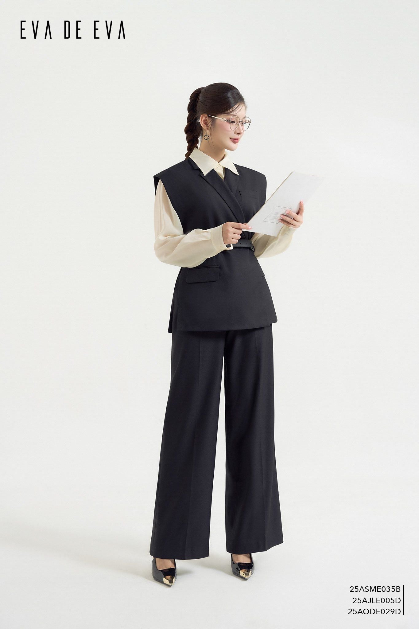  Quần dài, Ống suông 25AQDE029D 