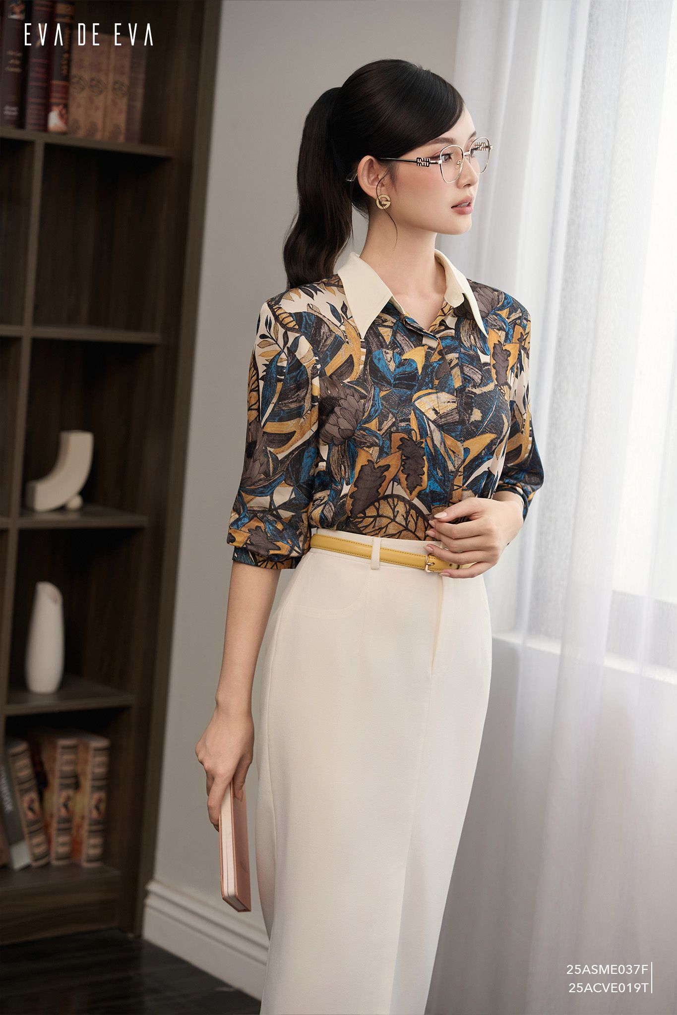  Sơ mi tay dài, Dáng sơ vin 25ASME037F 