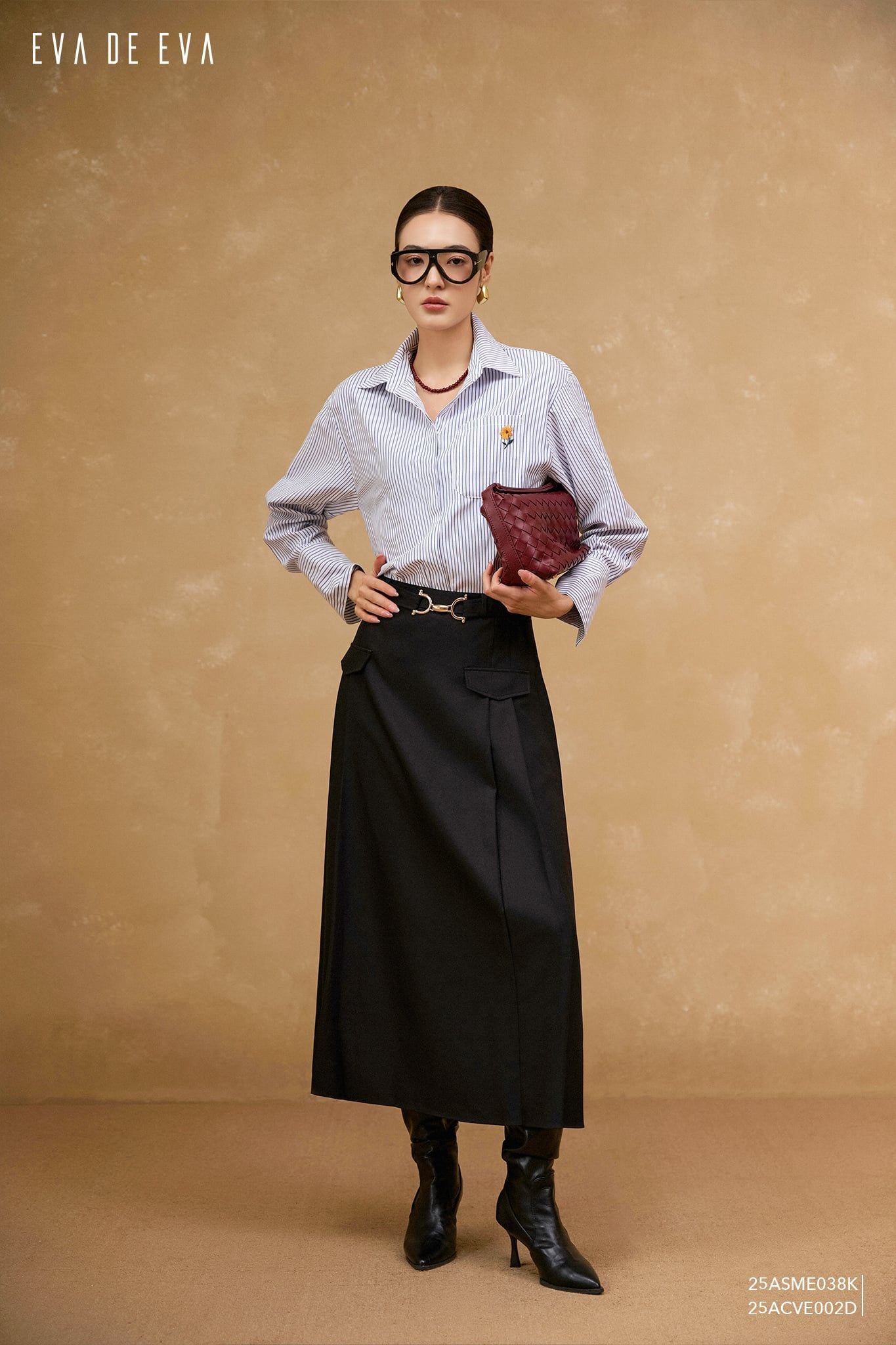  Chân váy Midi,  25ACVE002D 