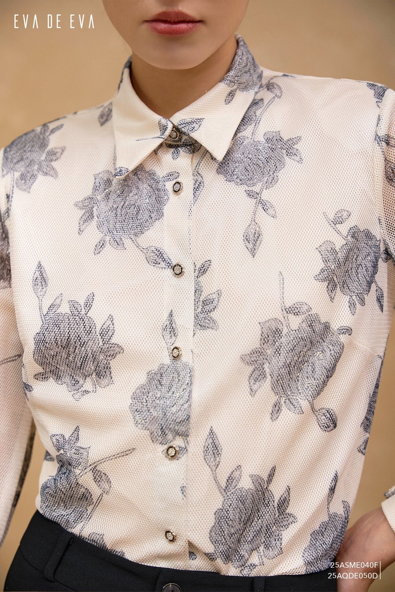  Sơ mi tay dài, Dáng sơ vin 25ASME040F 