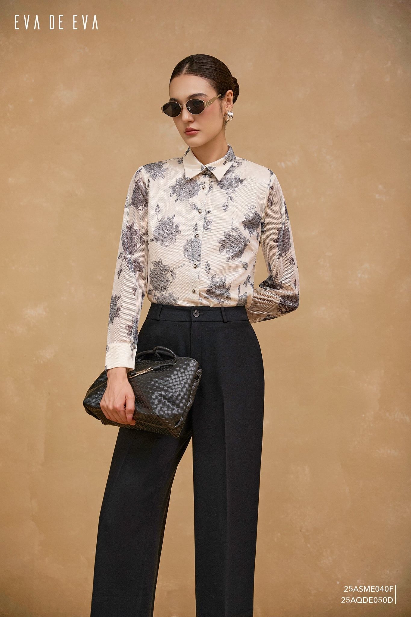  Sơ mi tay dài, Dáng sơ vin 25ASME040F 