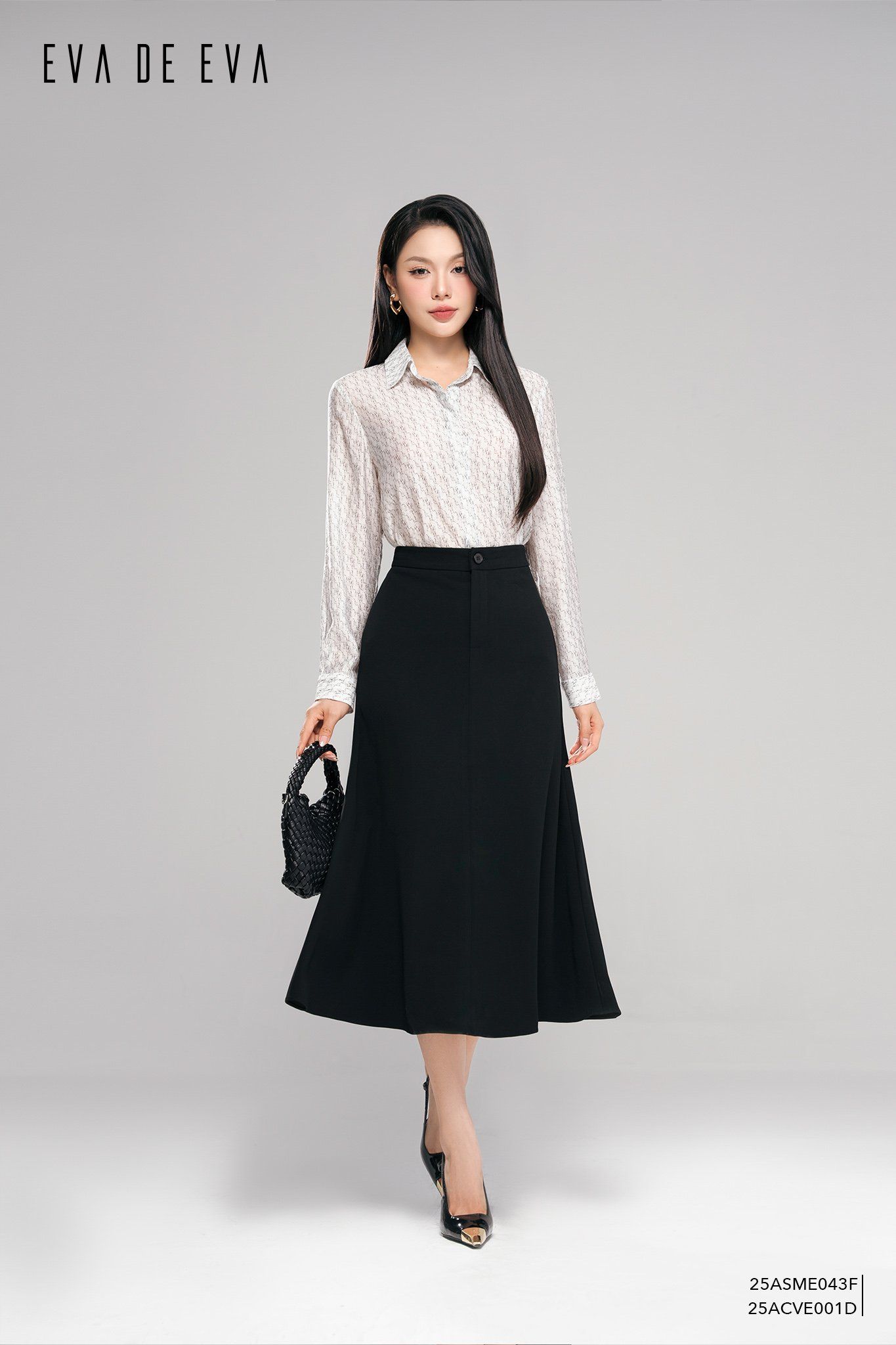 Sơ mi tay dài, Dáng sơ vin 25ASME043F 