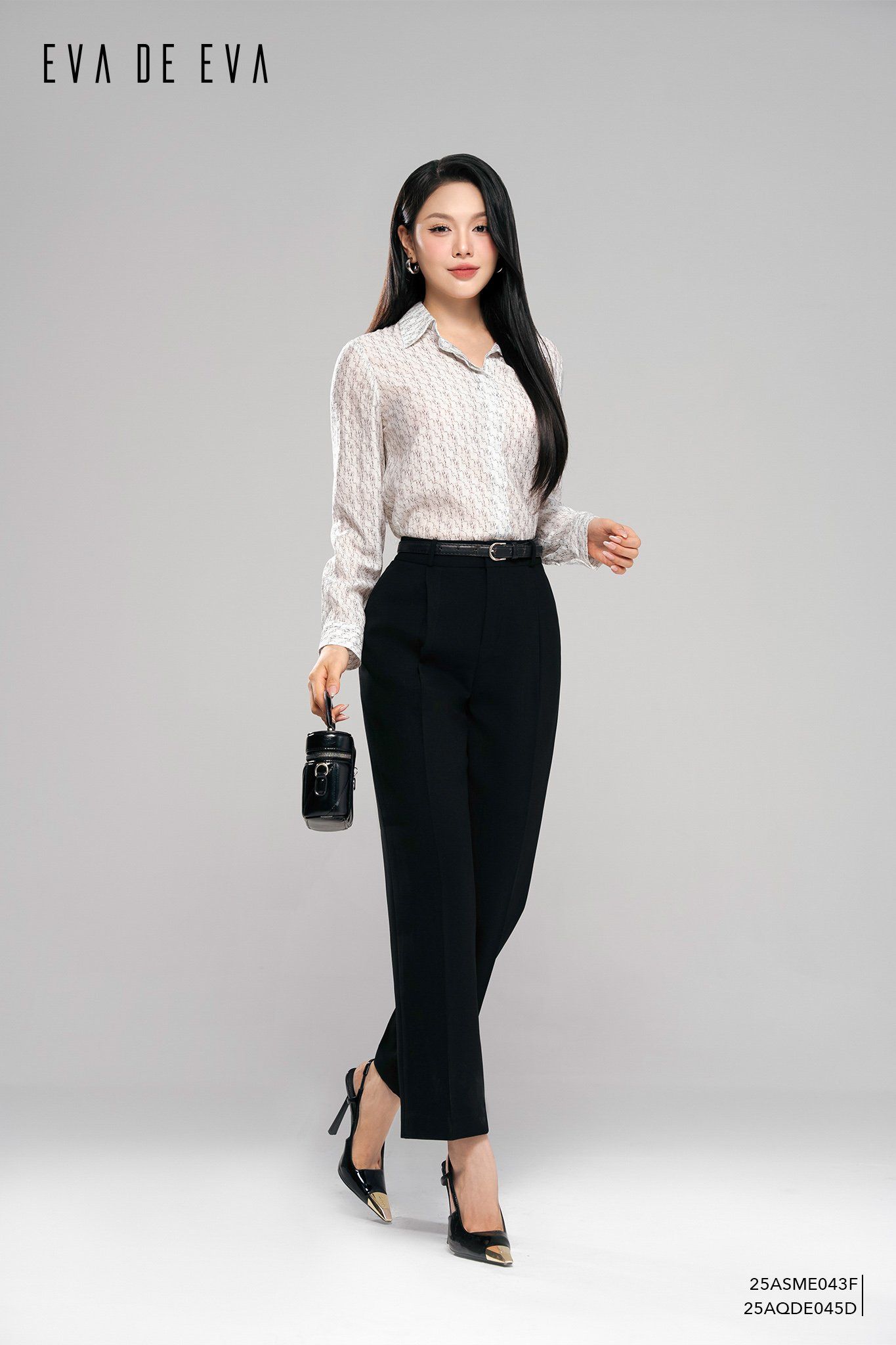  Sơ mi tay dài, Dáng sơ vin 25ASME043F 