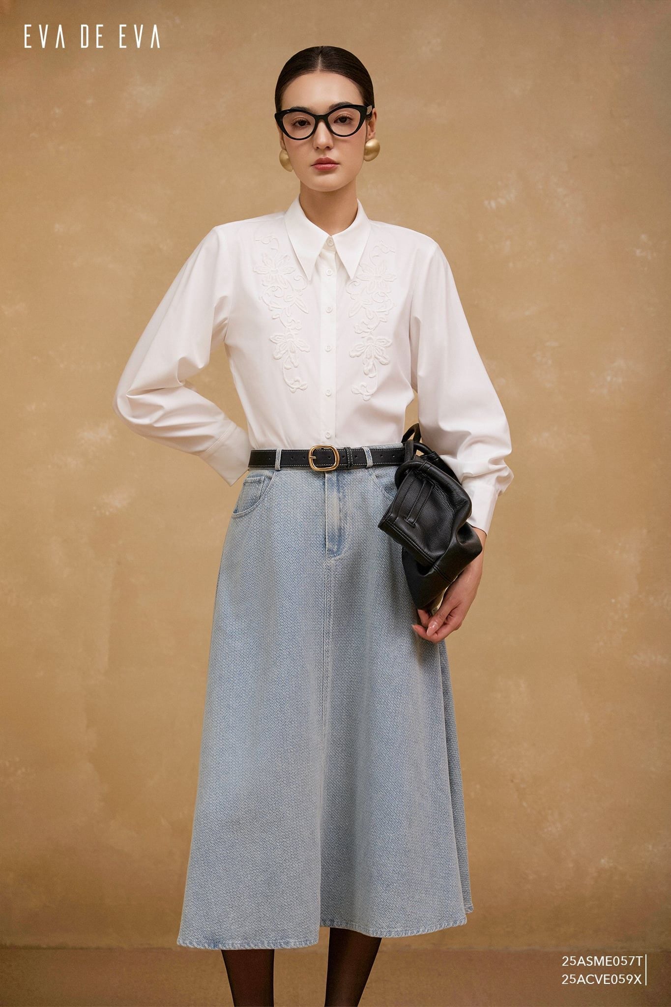  Sơ mi tay dài, Dáng sơ vin 25ASME057T 