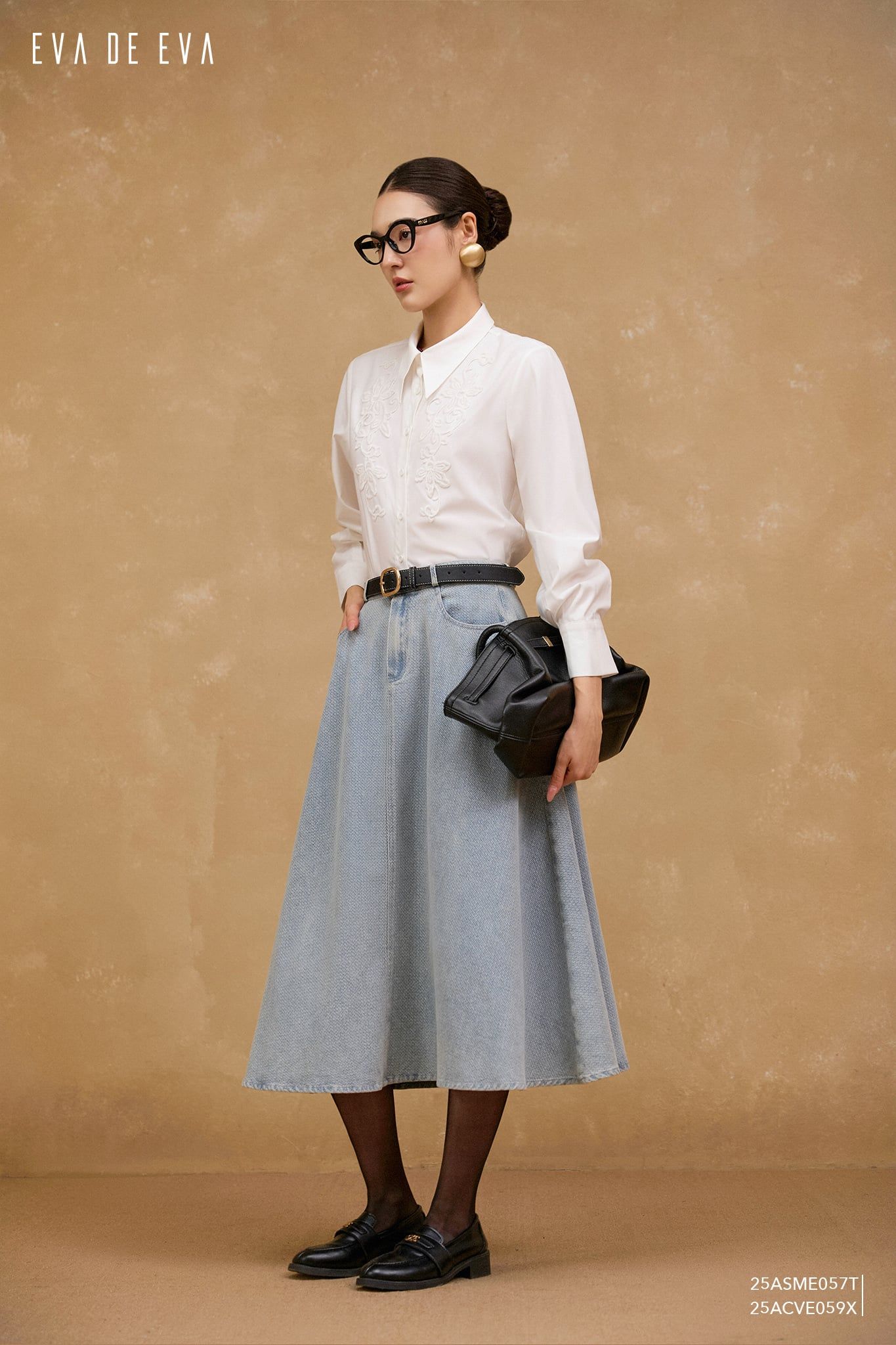  Chân váy Midi,  25ACVE059X 