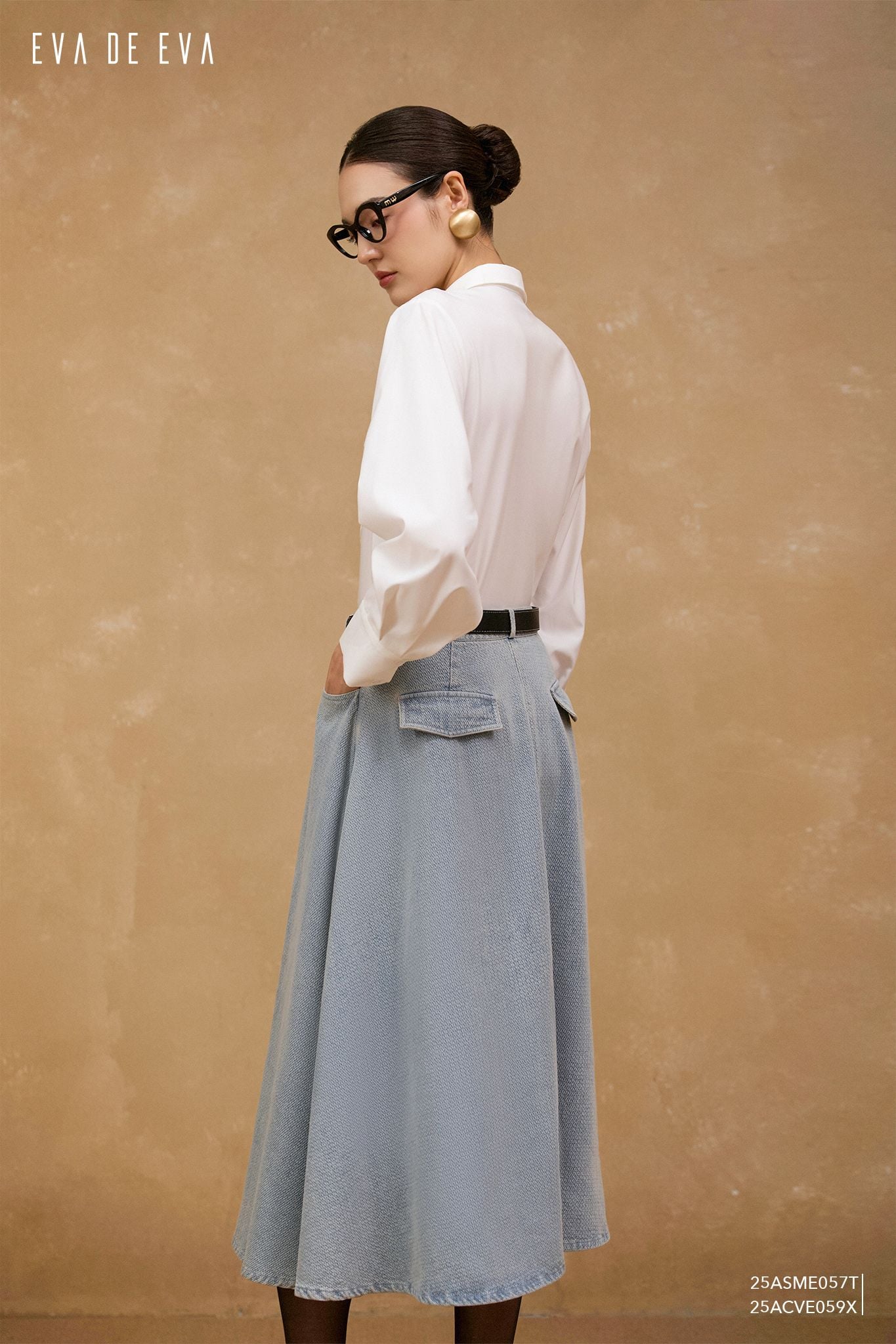  Chân váy Midi,  25ACVE059X 