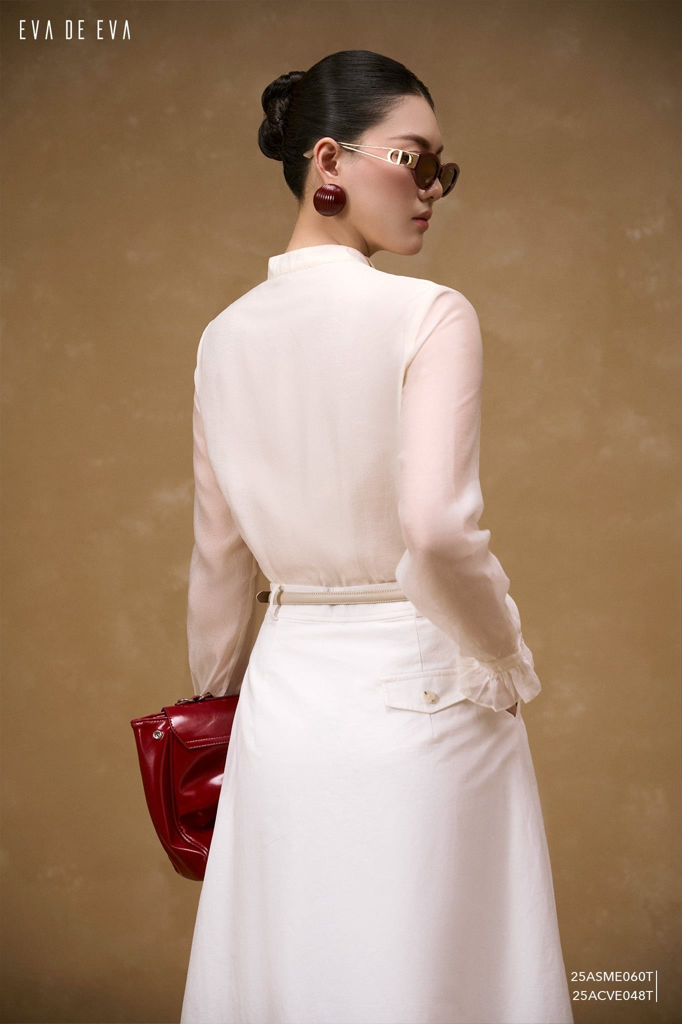  Sơ mi tay dài, Dáng sơ vin 25ASME060T 