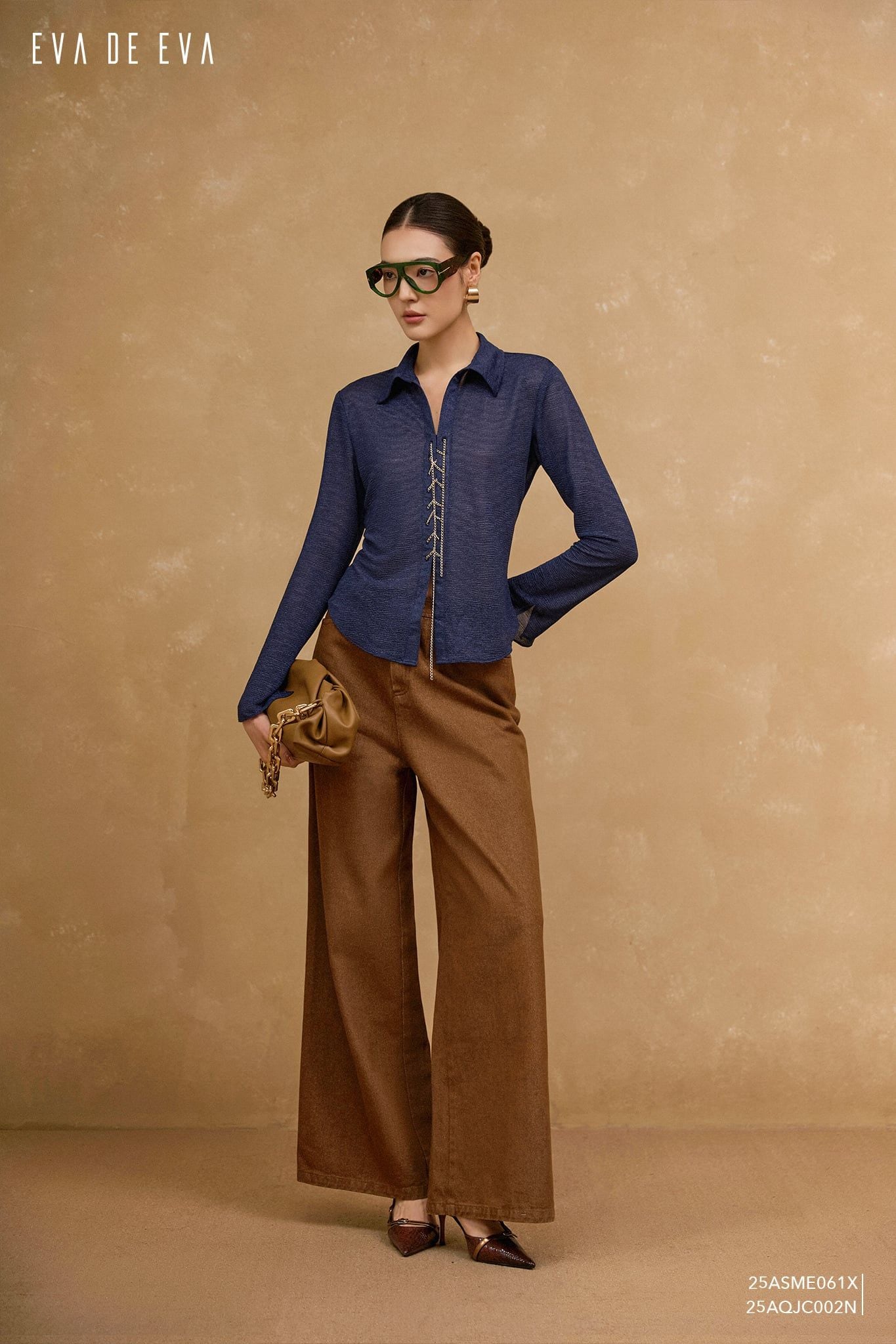  Sơ mi tay dài, Dáng sơ vin 25ASME061X 