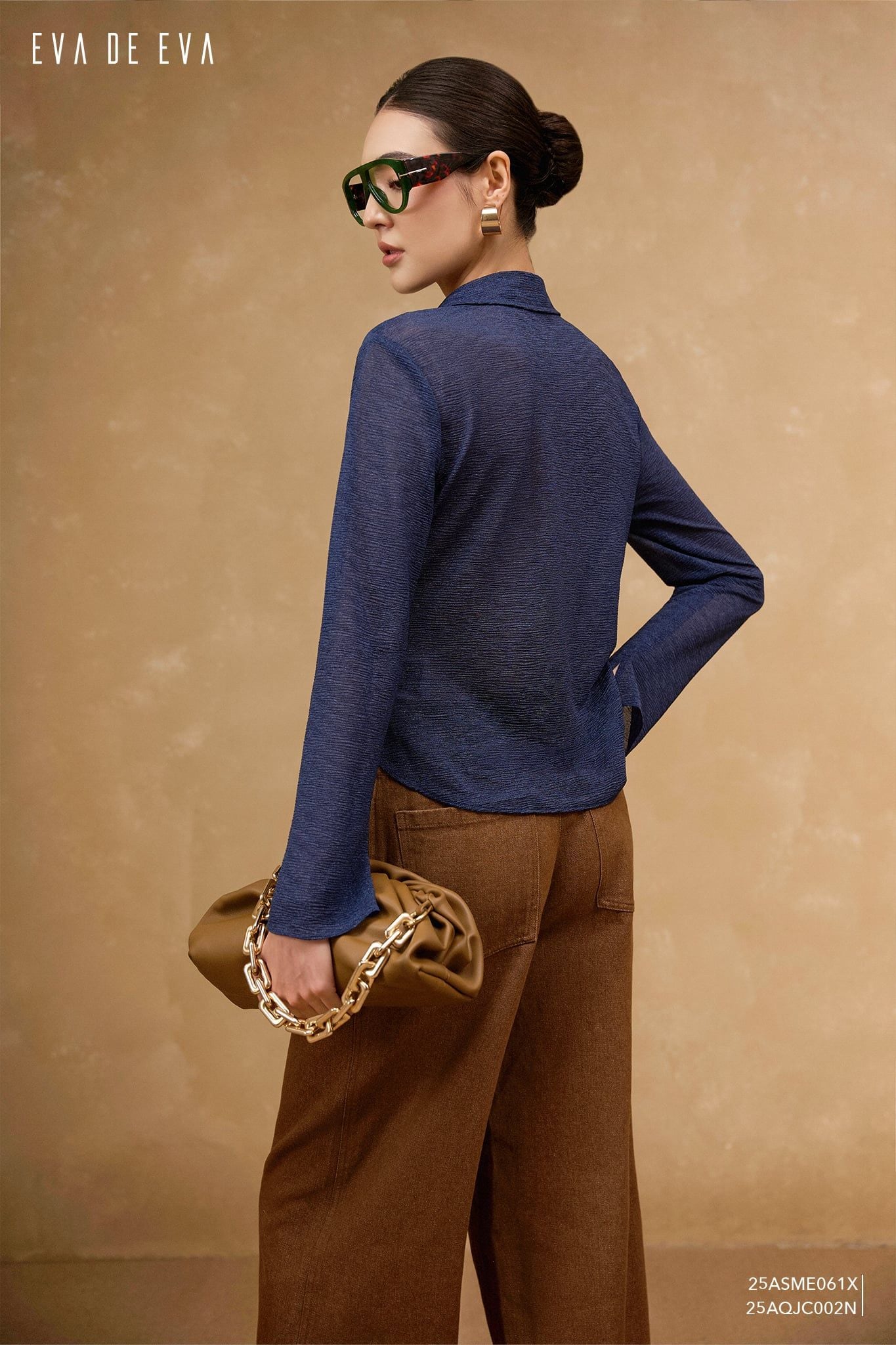  Sơ mi tay dài, Dáng sơ vin 25ASME061X 