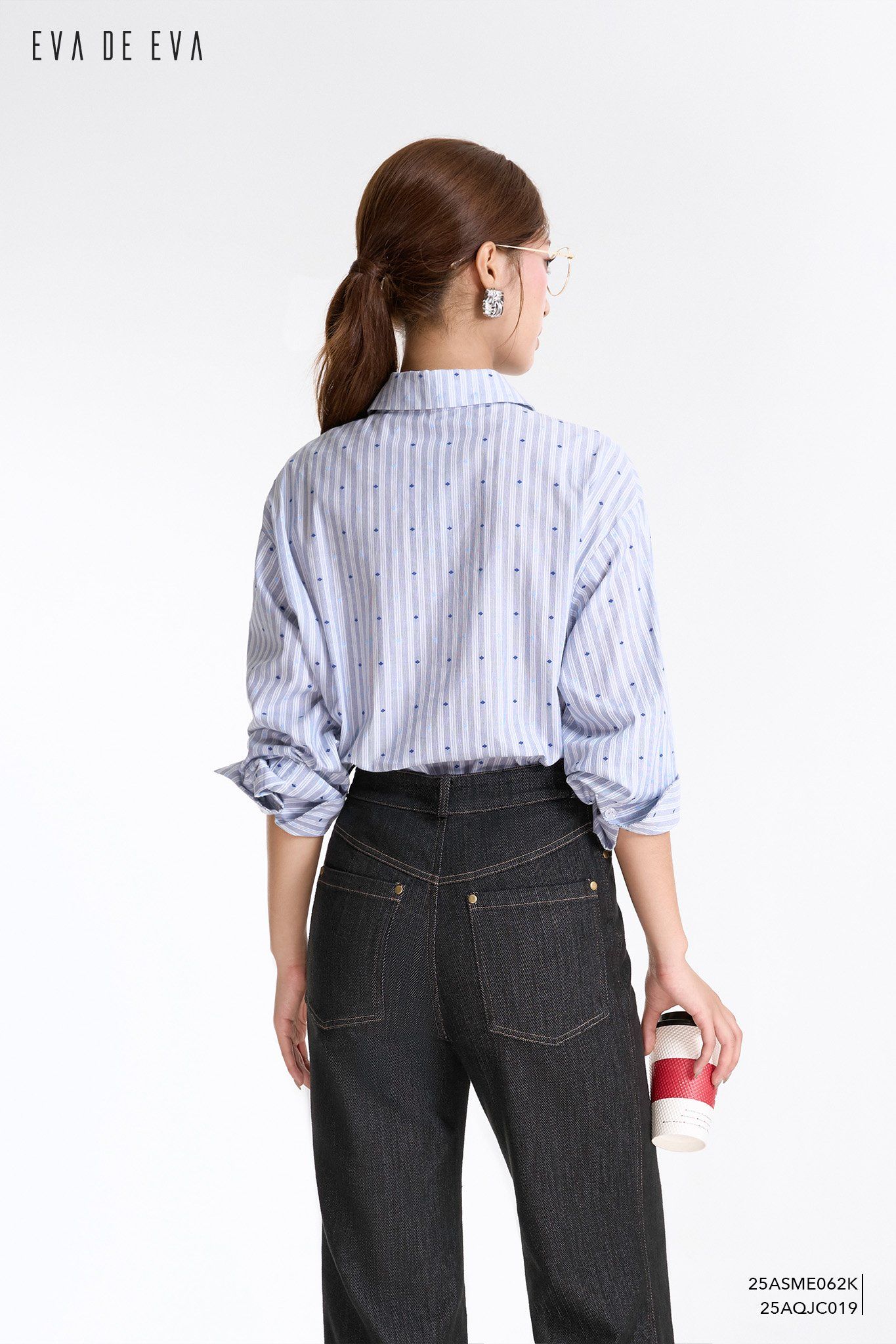  Sơ mi tay dài, Dáng sơ vin 25ASME062K 