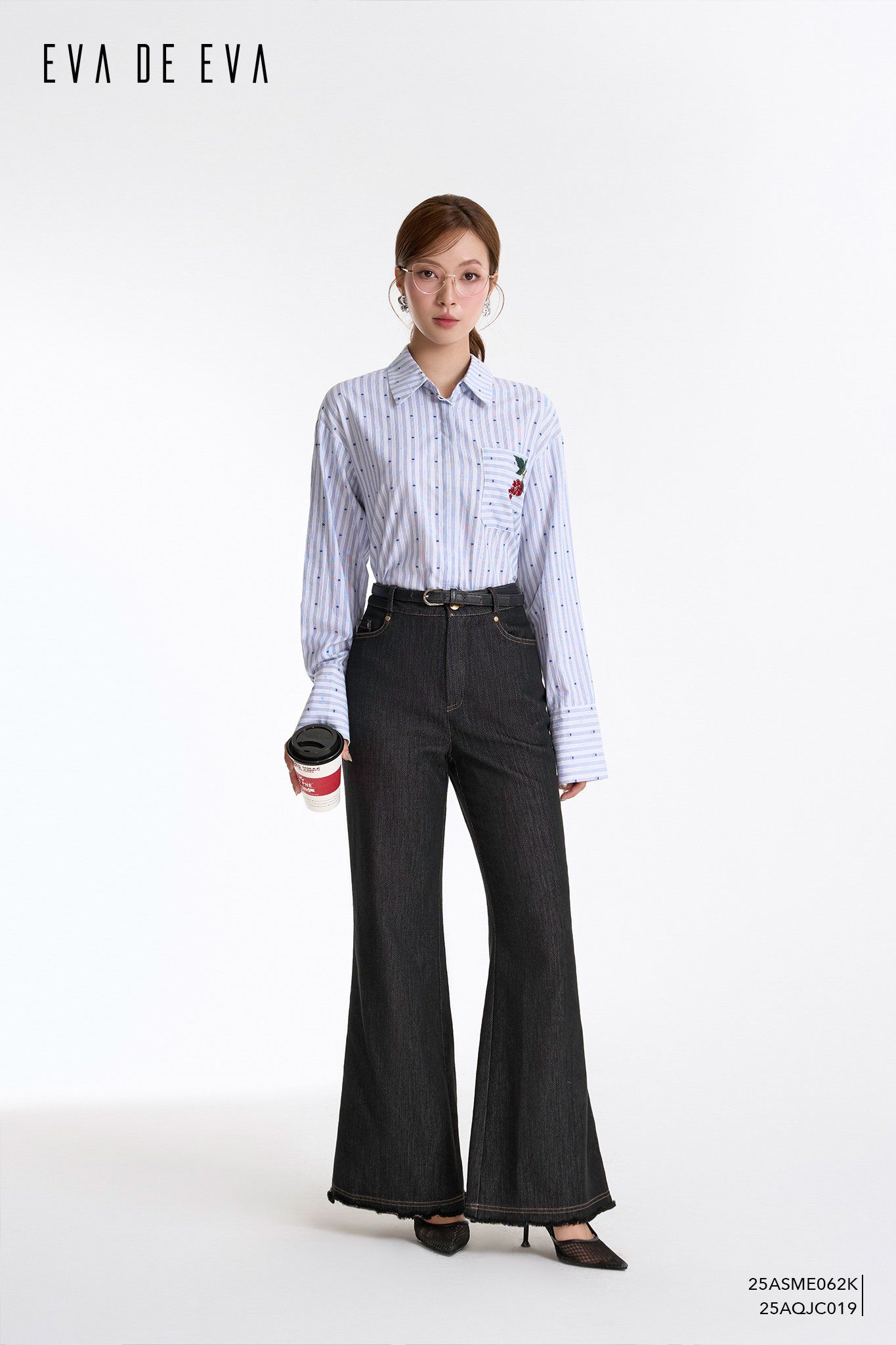  Sơ mi tay dài, Dáng sơ vin 25ASME062K 