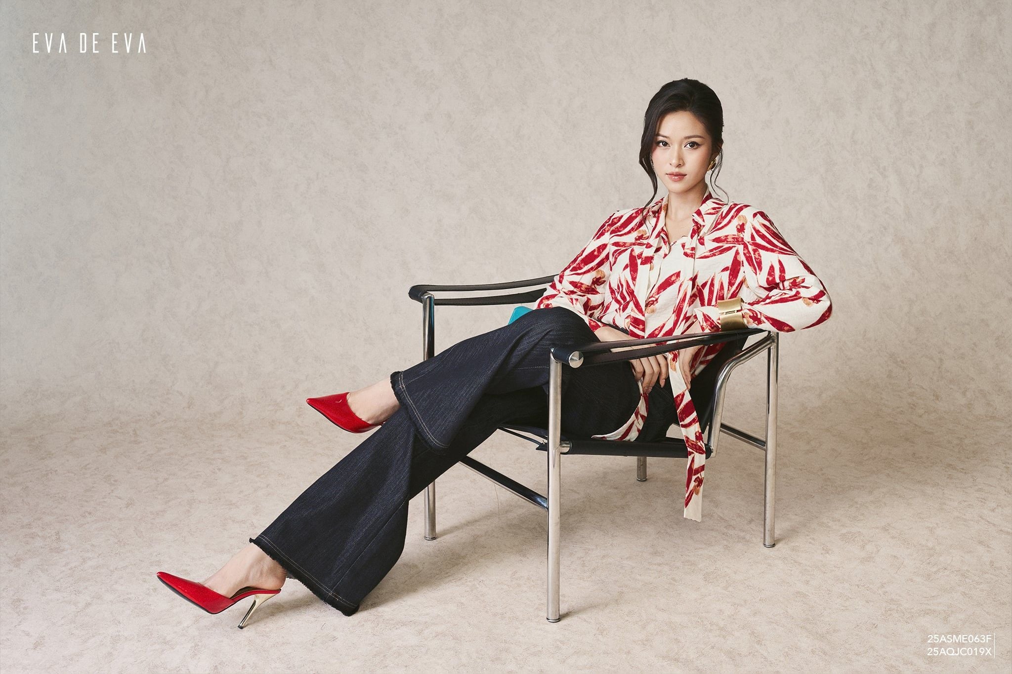  Sơ mi tay dài, Cổ nơ 25ASME063F 