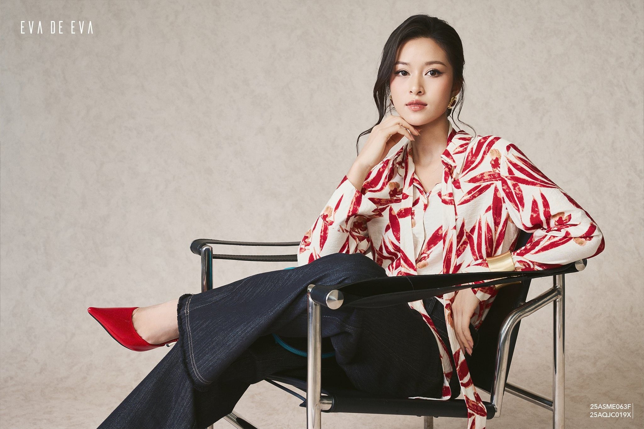  Sơ mi tay dài, Cổ nơ 25ASME063F 