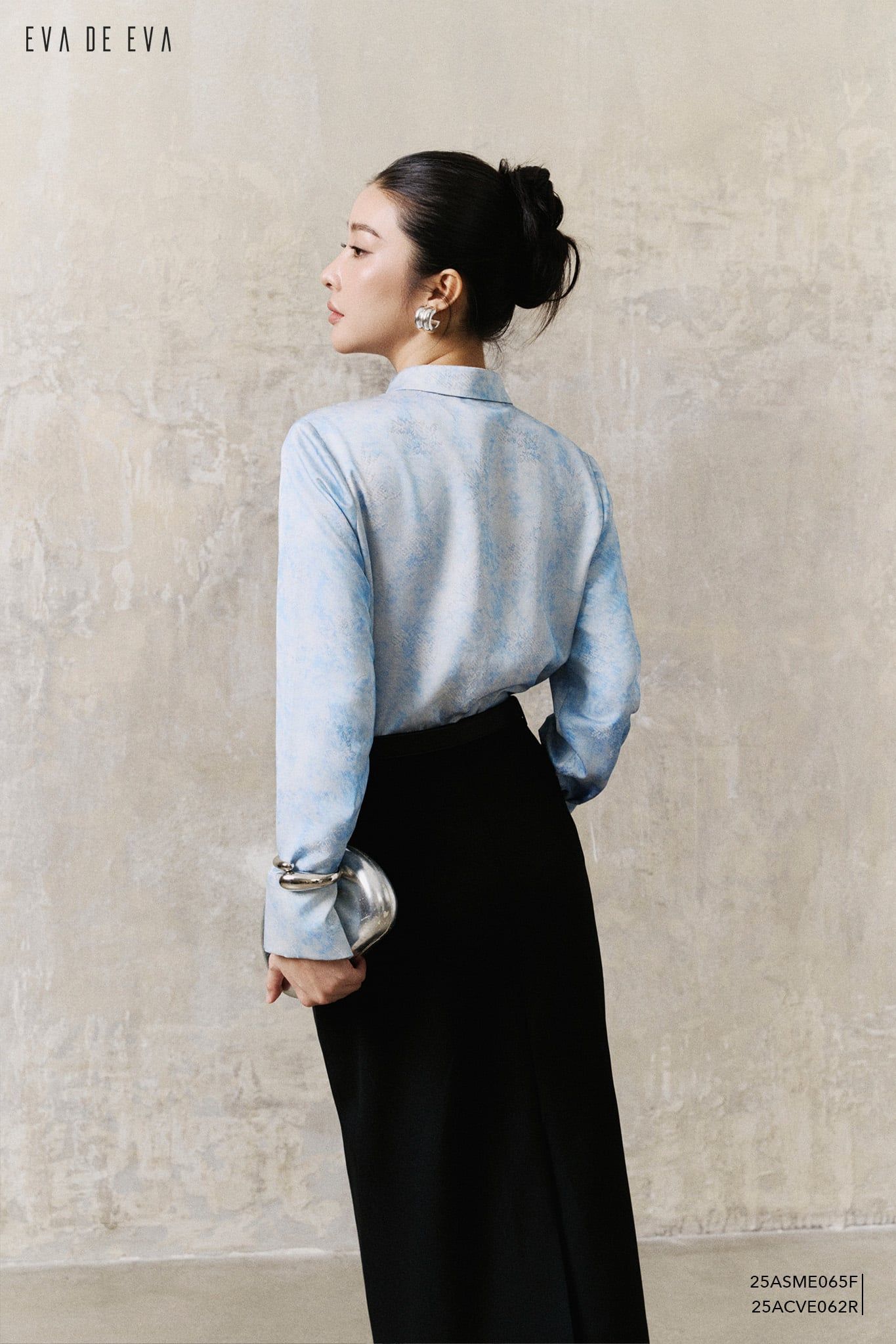  Sơ mi tay dài, Dáng sơ vin 25ASME065F 