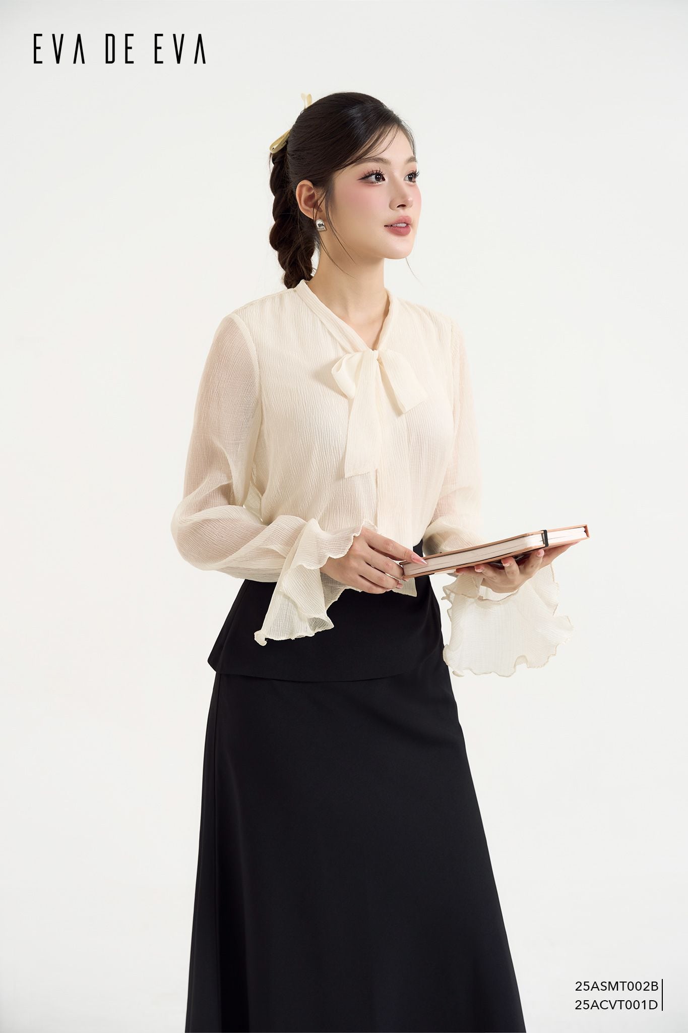  Sơ mi tay dài,  25ASMT002B 