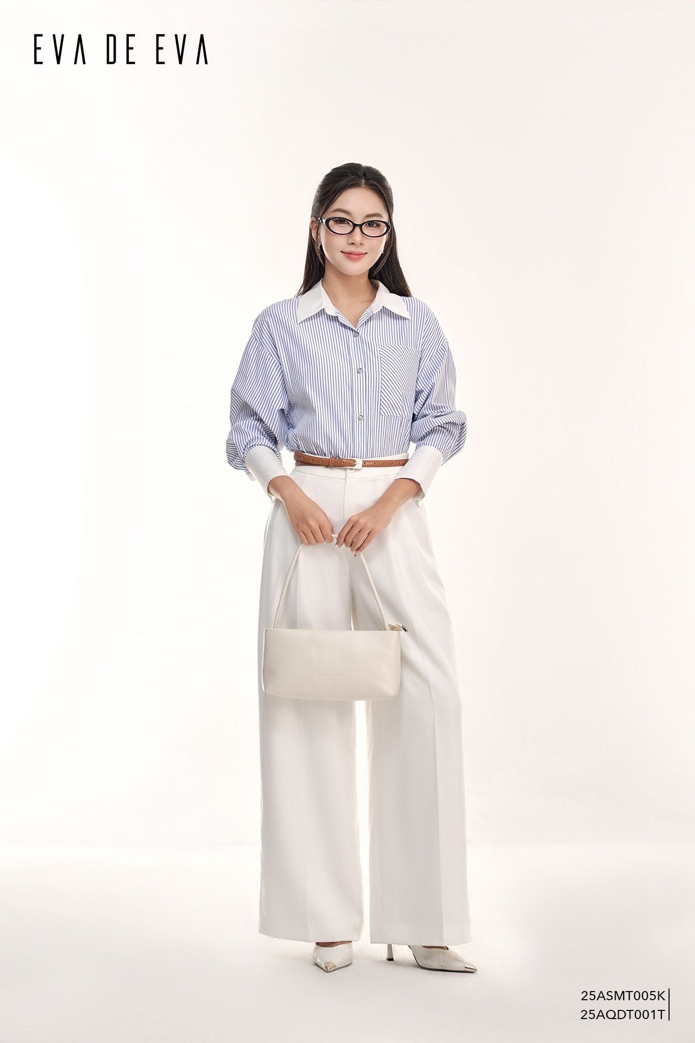  Sơ mi tay dài, Dáng sơ vin 25ASMT005K 