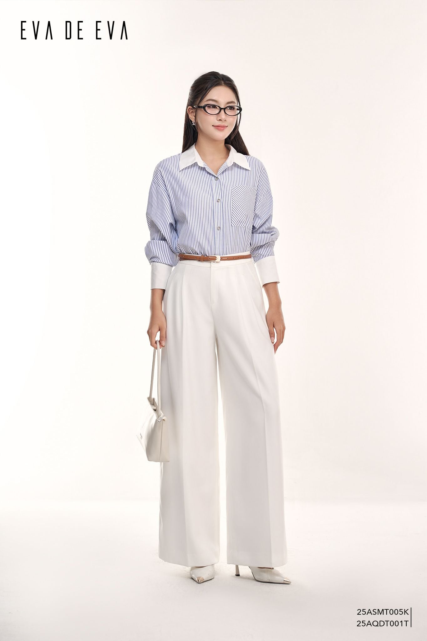  Sơ mi tay dài, Dáng sơ vin 25ASMT005K 