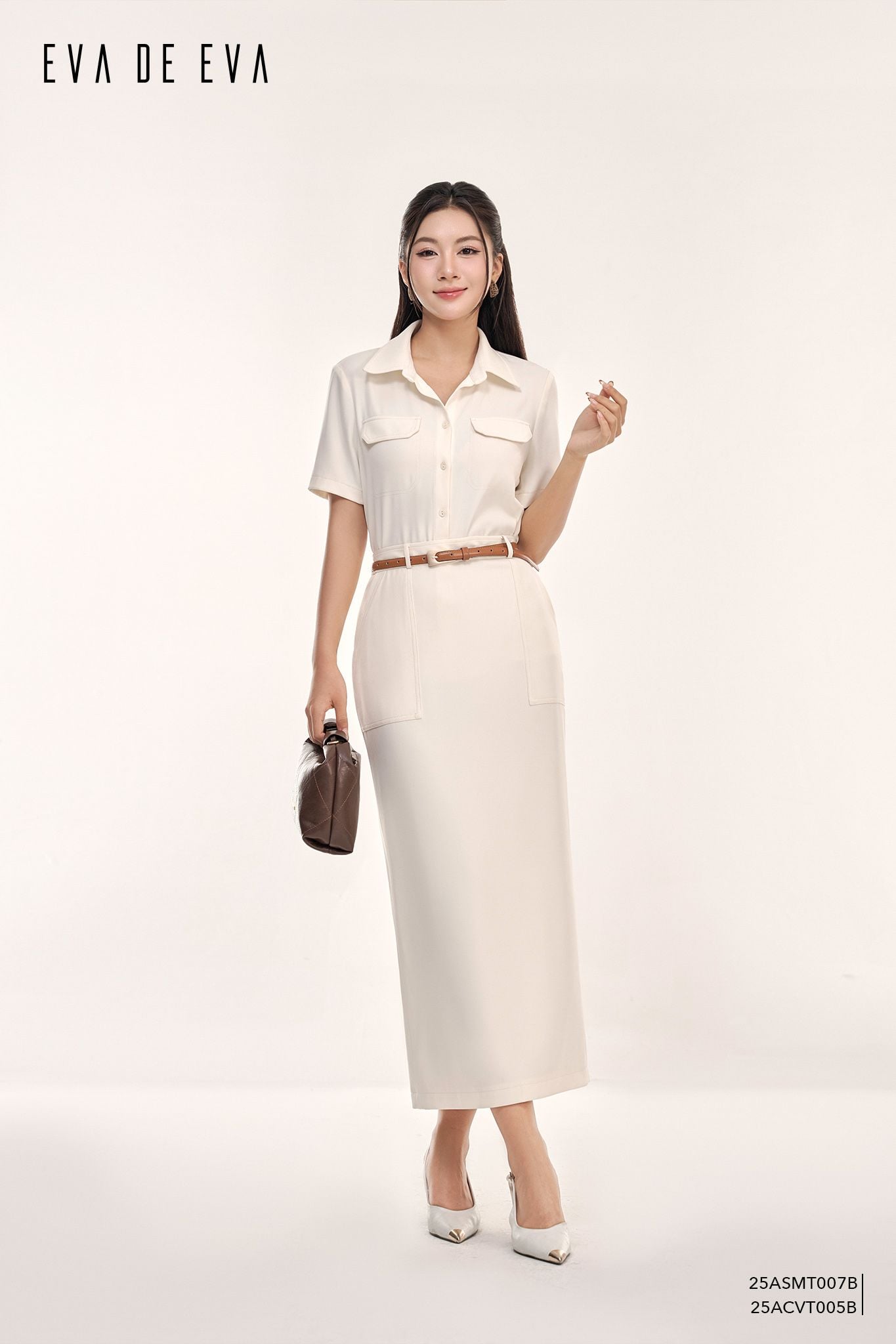  Sơ mi tay ngắn,  25ASMT007B 