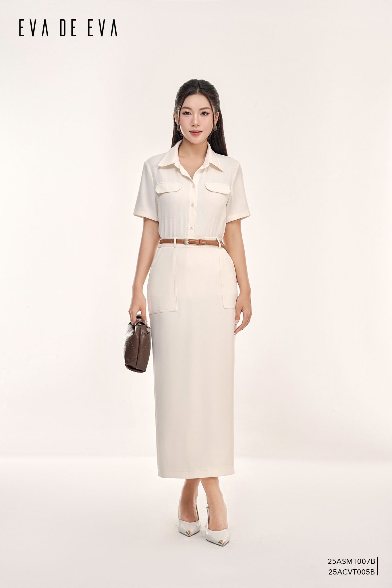  Sơ mi tay ngắn,  25ASMT007B 