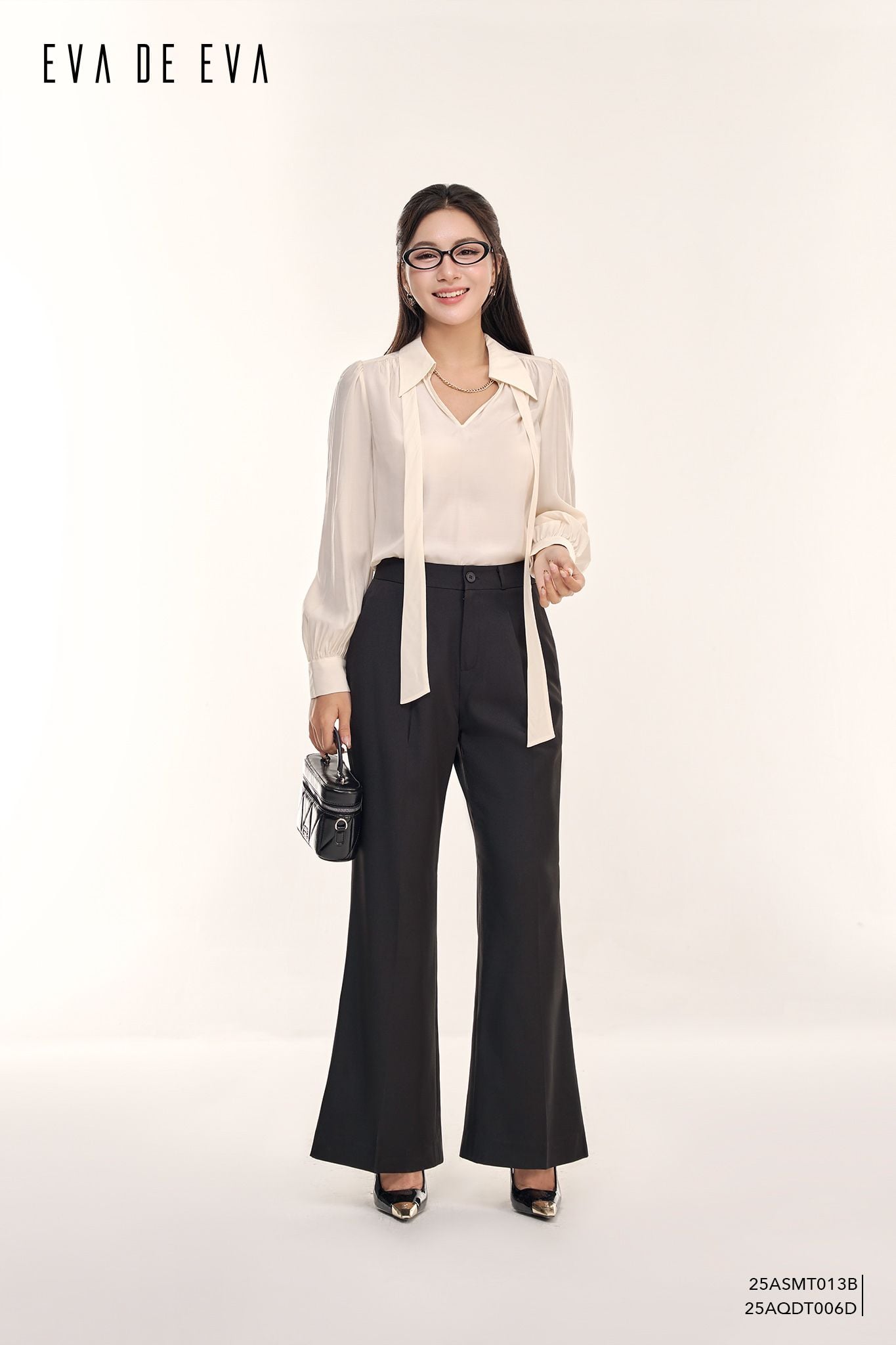  Sơ mi tay dài, Dáng sơ vin 25ASMT013B 