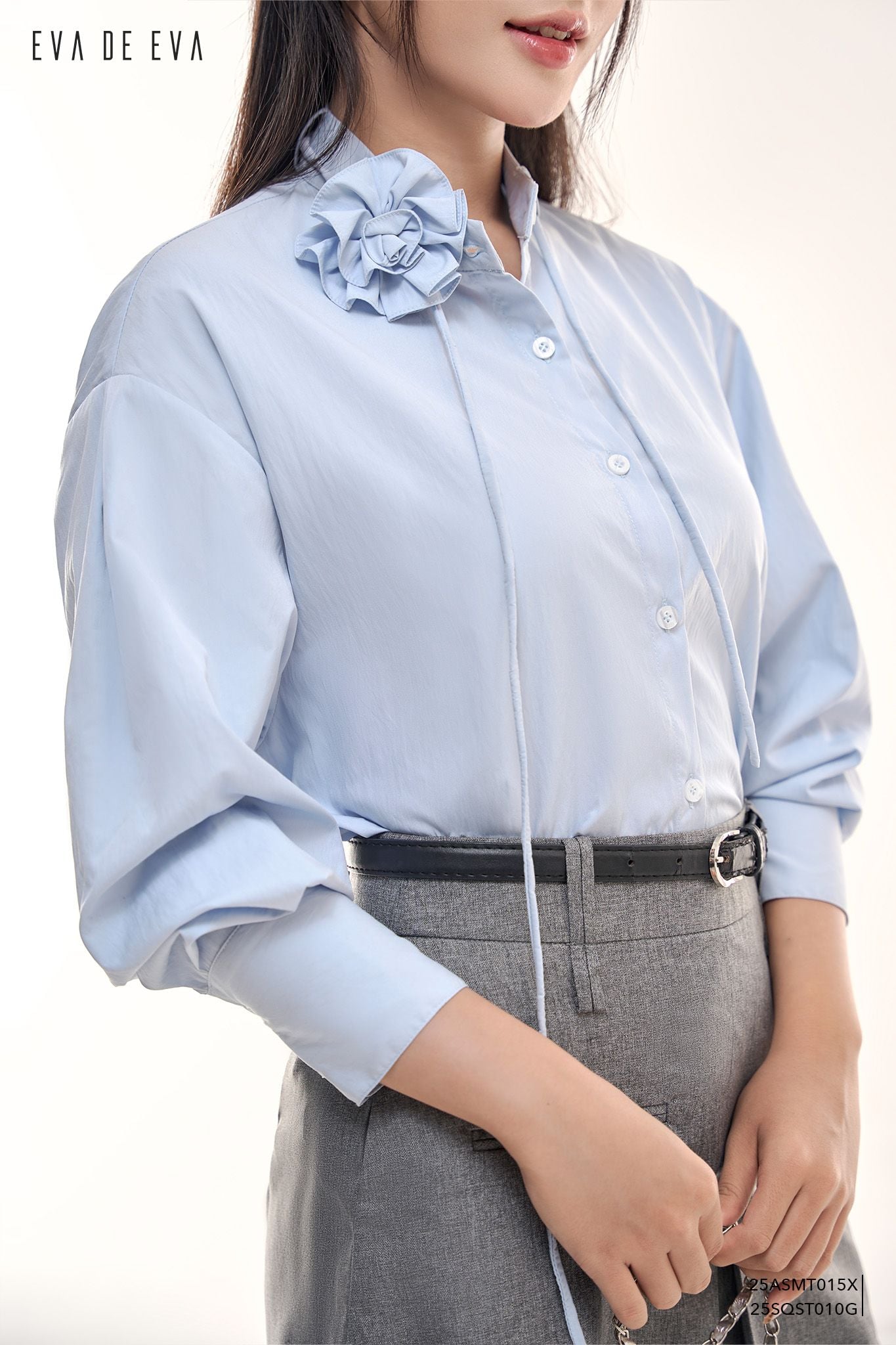  Sơ mi tay dài, Dáng sơ vin 25ASMT015X 