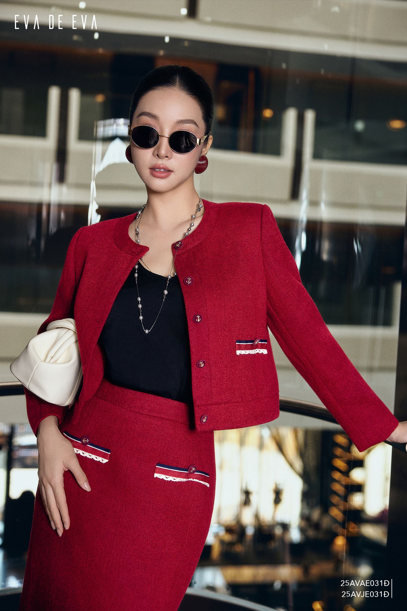  Áo vest trong bộ Vest-Váy,  25AVAE031Đ 