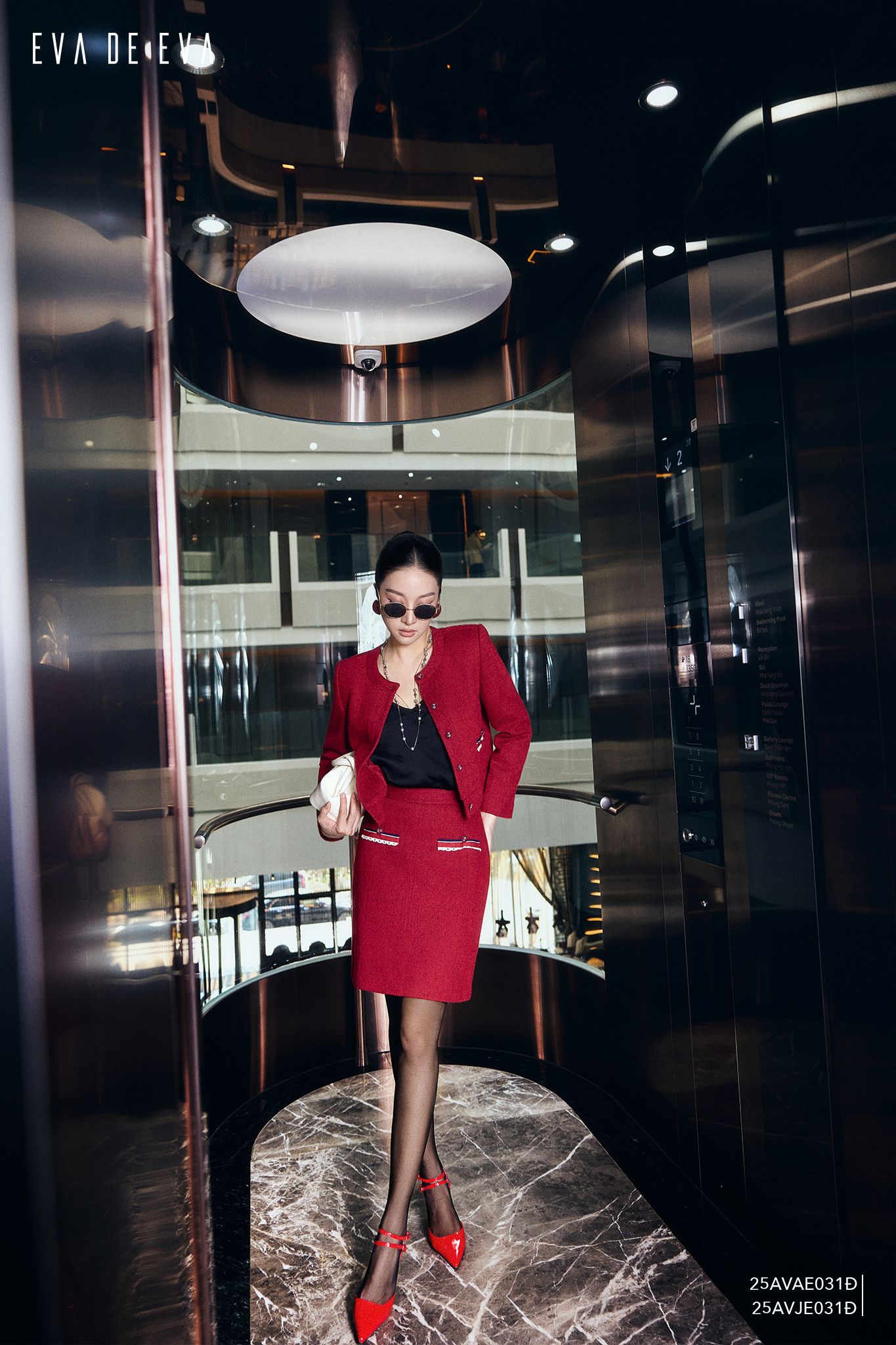  Áo vest trong bộ Vest-Váy,  25AVAE031Đ 