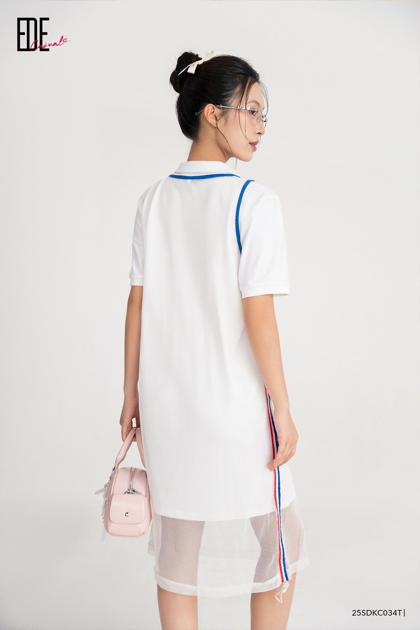  Đầm tay ngắn,  25SDKC034T 