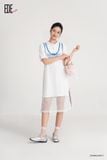  Đầm tay ngắn,  25SDKC034T 
