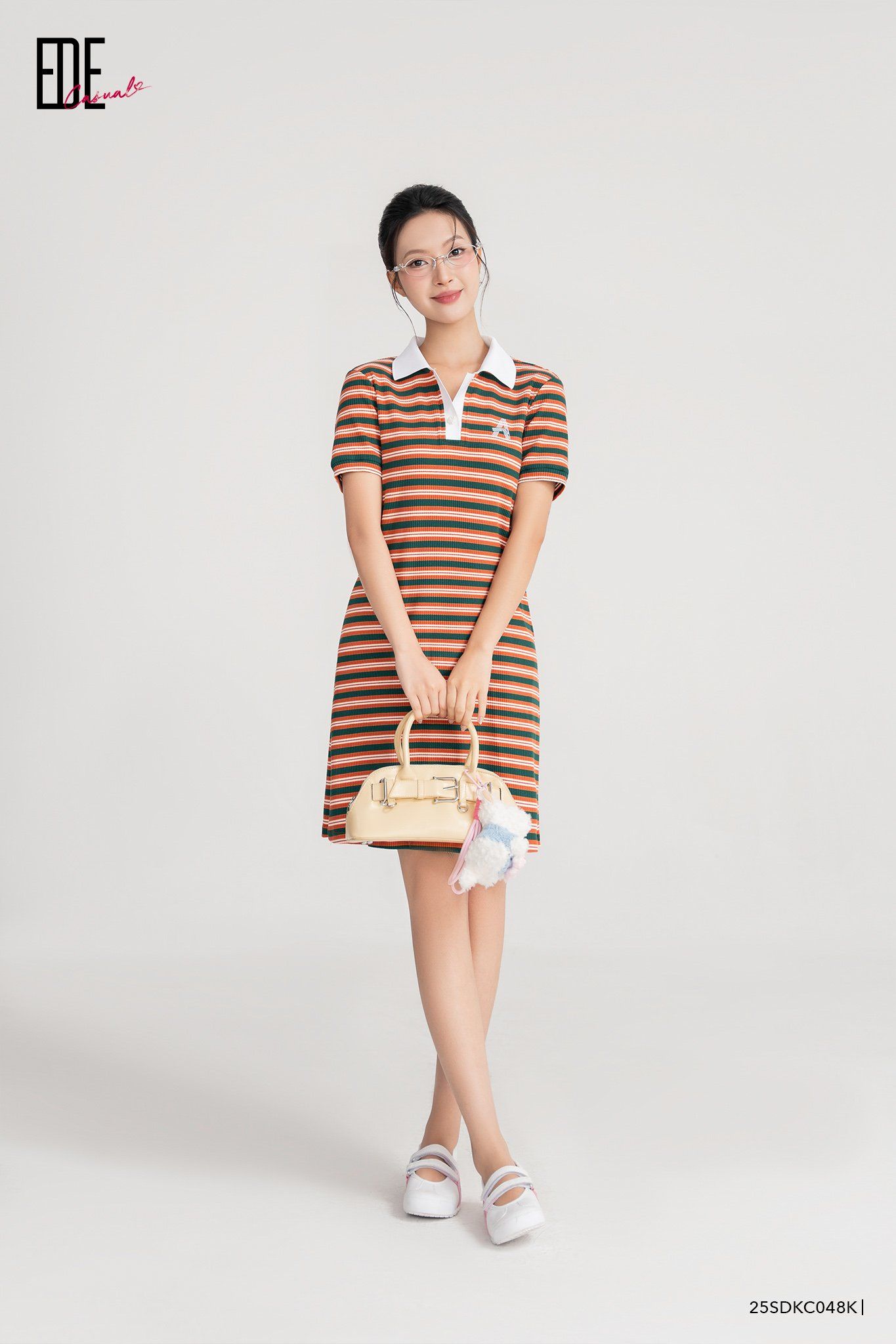  Đầm tay ngắn,  25SDKC048K 