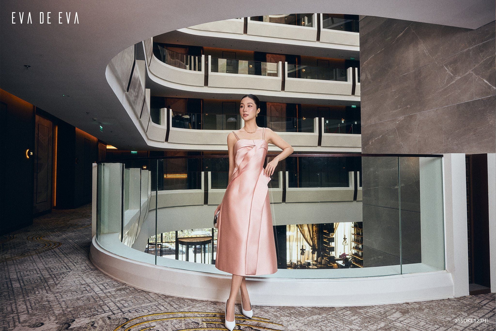  Đầm hai dây,  25SDKE123H 