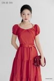  Đầm tay ngắn, Dáng thắt eo 25SDKE155Đ 