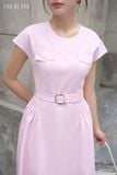  Đầm tay ngắn, Dáng thắt eo 25SDKE169H 