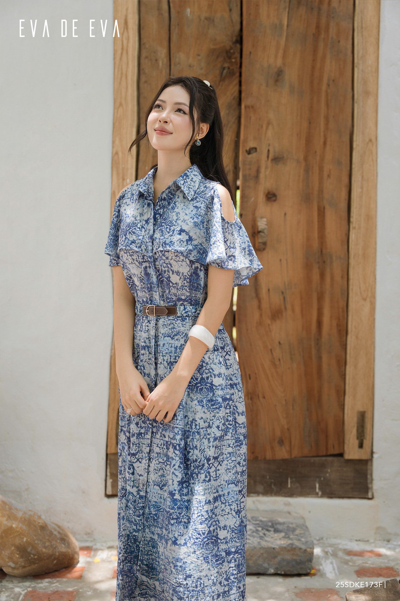  Đầm tay ngắn, Dáng thắt eo 25SDKE173F 