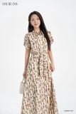  Đầm tay ngắn, Dáng thắt eo 25SDKE174F 
