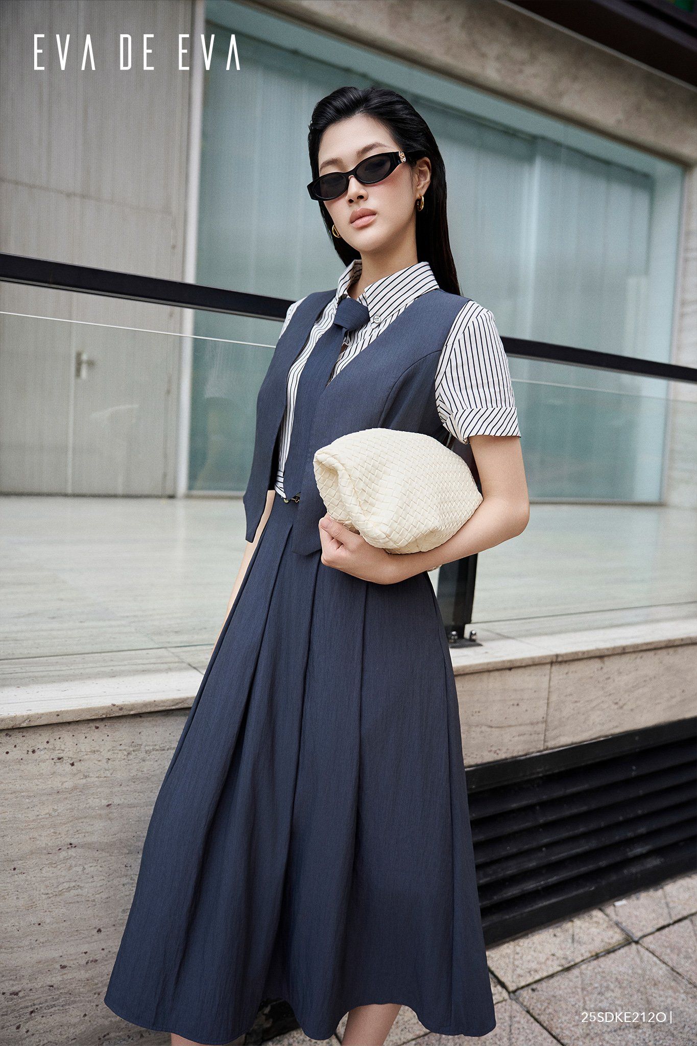  Đầm tay ngắn,  25SDKE212O 