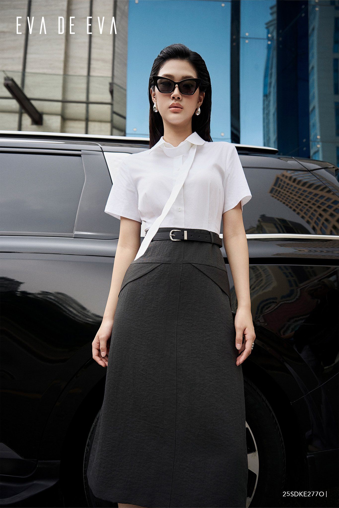  Đầm tay ngắn,  25SDKE277O 
