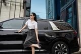  Đầm tay ngắn,  25SDKE277O 
