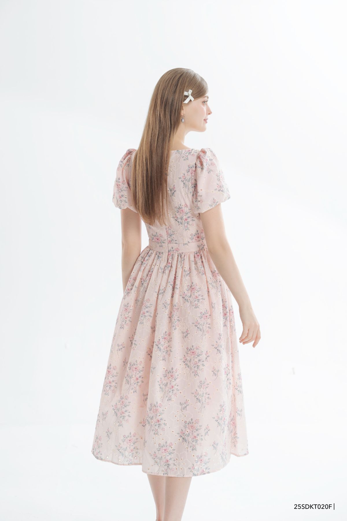  Đầm tay ngắn,  25SDKT020F 