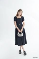  Đầm tay ngắn, Dáng thắt eo 25SDKT034X 