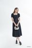 Đầm tay ngắn, Dáng thắt eo 25SDKT034X