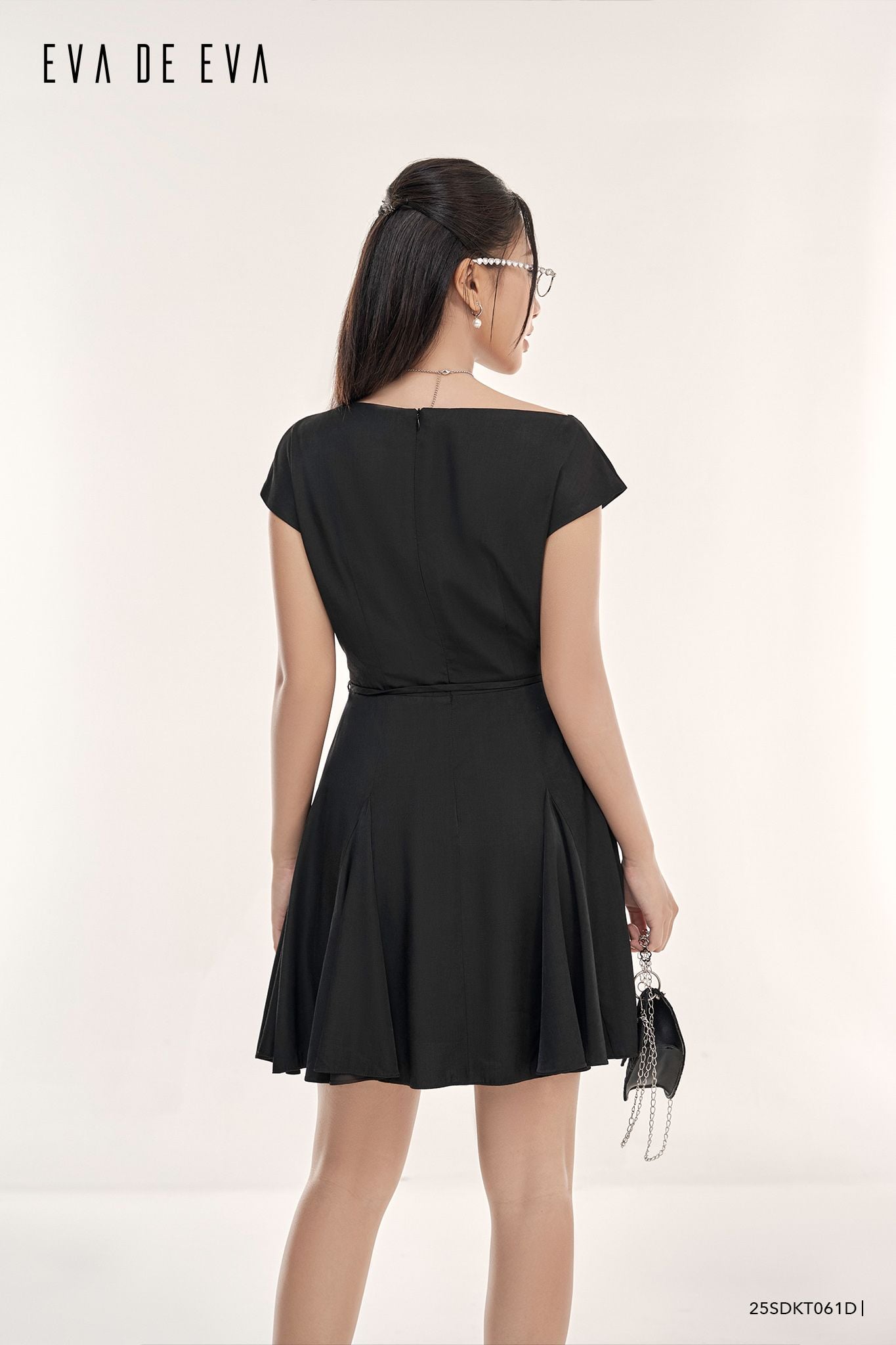  Đầm tay ngắn,  25SDKT061D 