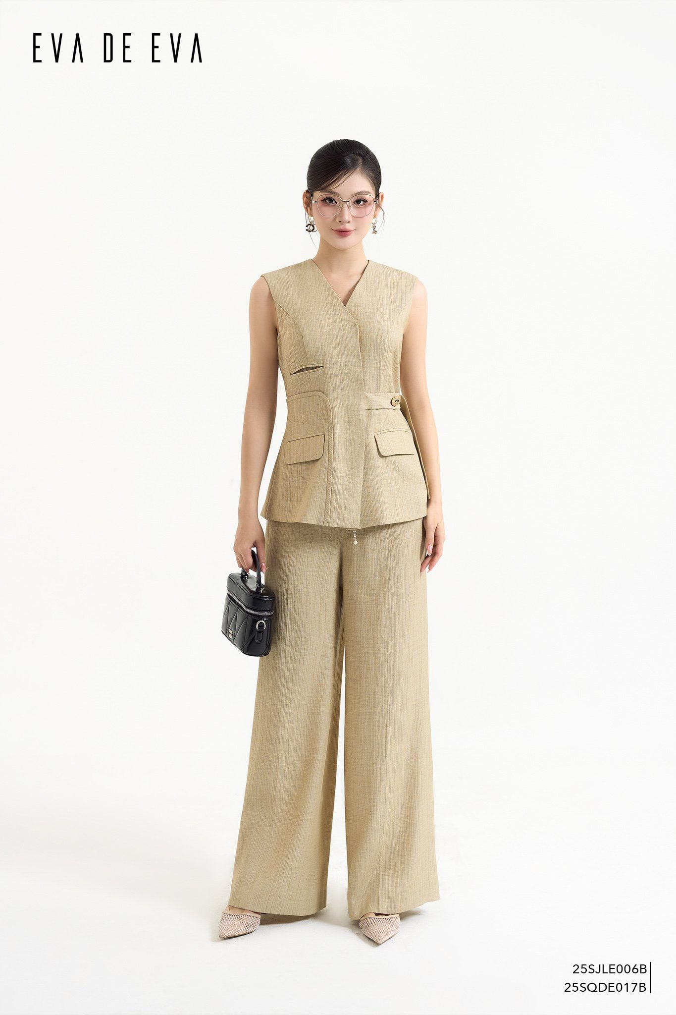  Quần dài, Ống suông 25SQDE017B 