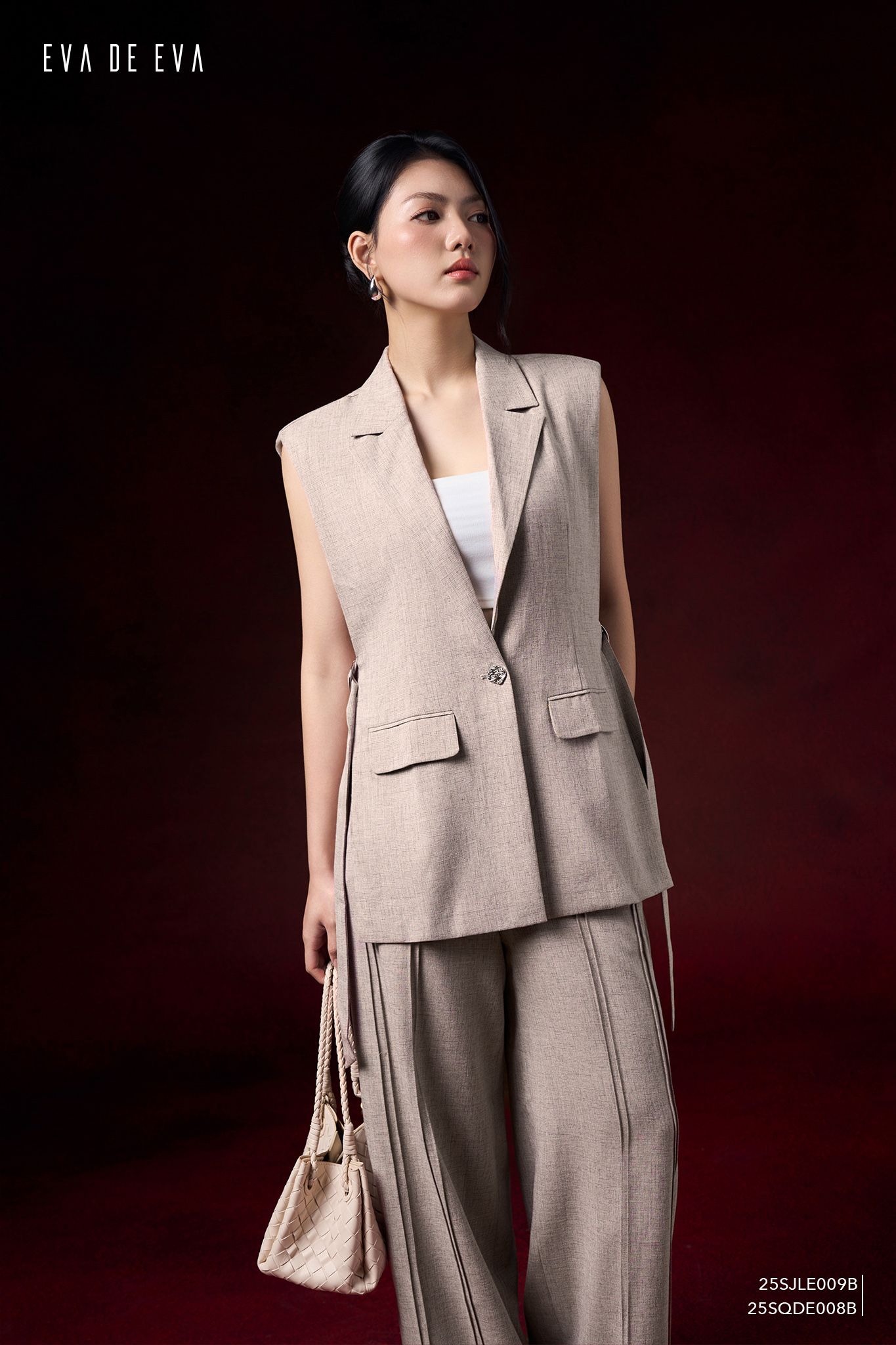  Quần dài, Ống suông 25SQDE008B 