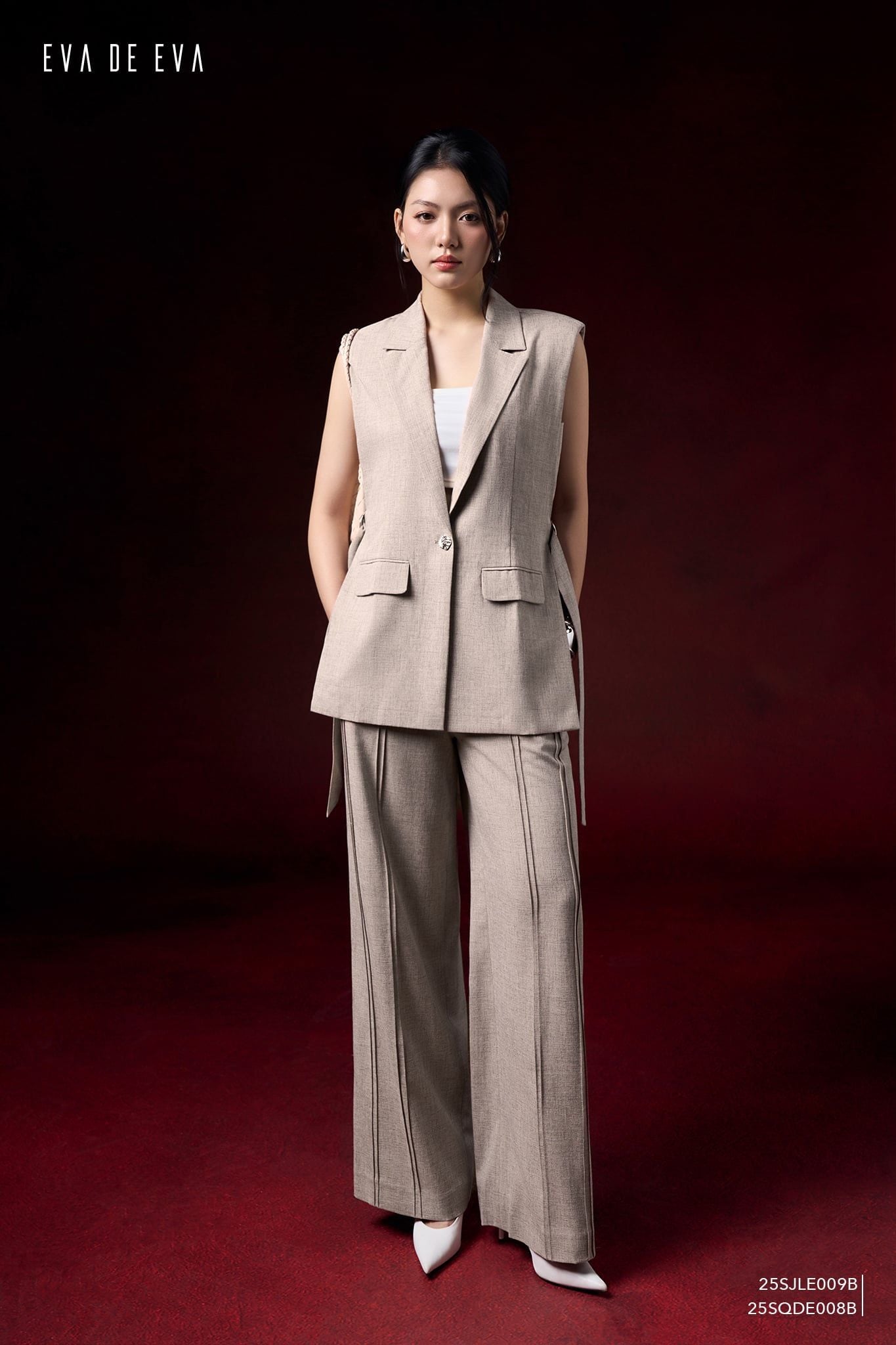  Quần dài, Ống suông 25SQDE008B 