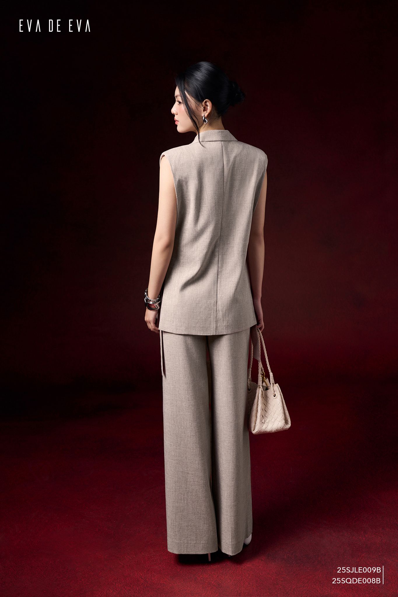  Quần dài, Ống suông 25SQDE008B 