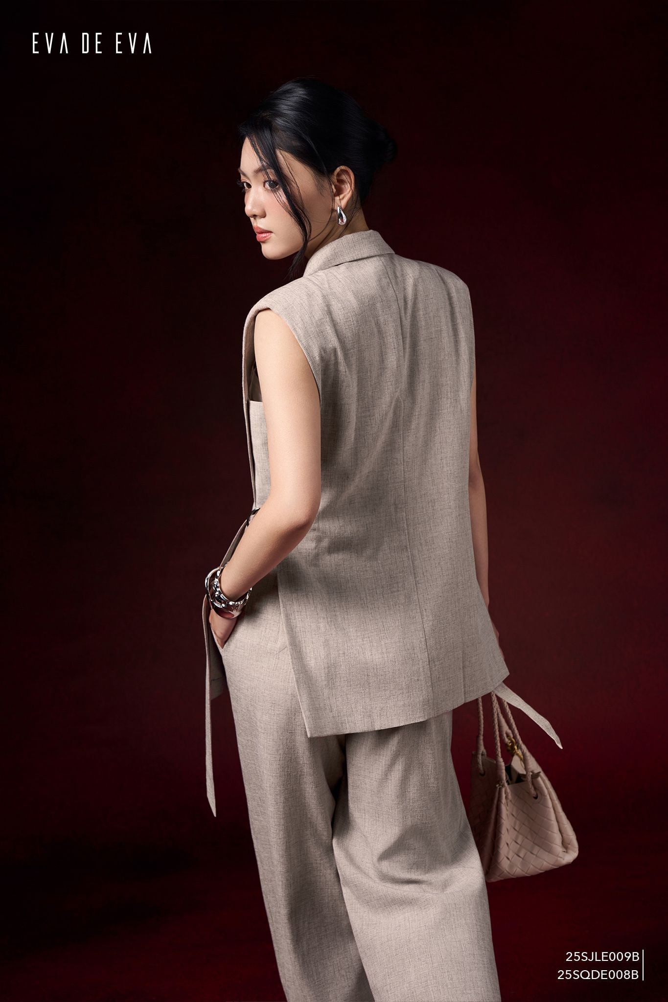  Quần dài, Ống suông 25SQDE008B 