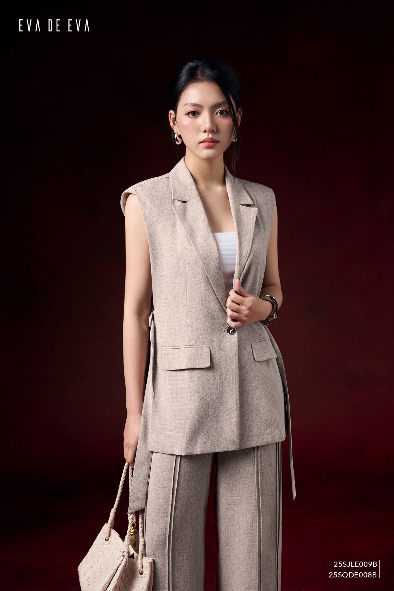  Quần dài, Ống suông 25SQDE008B 