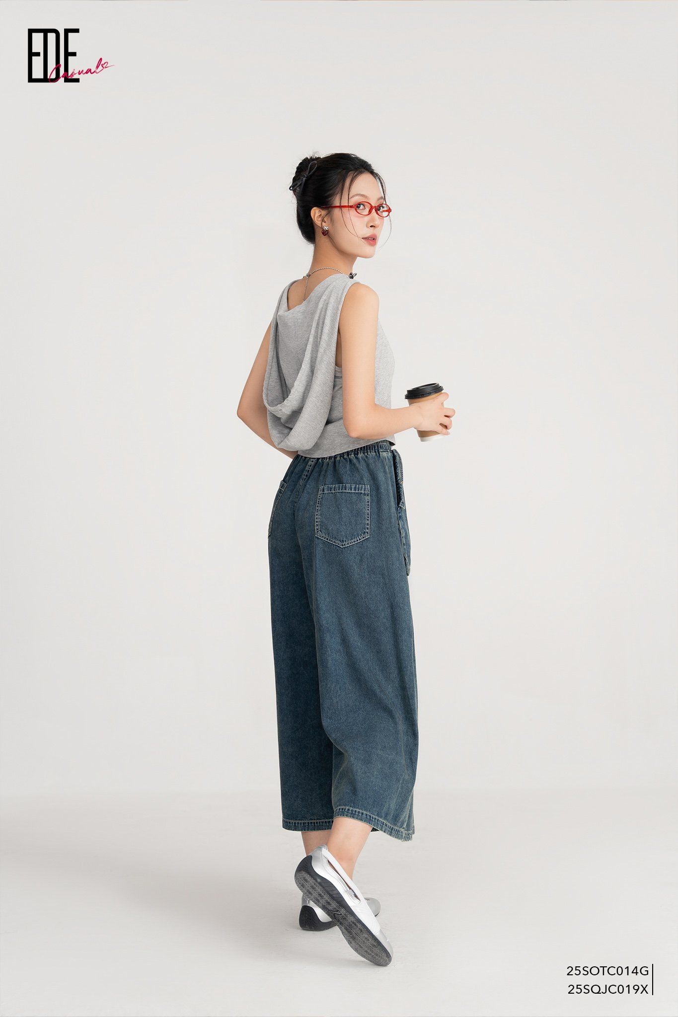  Quần lửng, Ống suông 25SQJC019X 